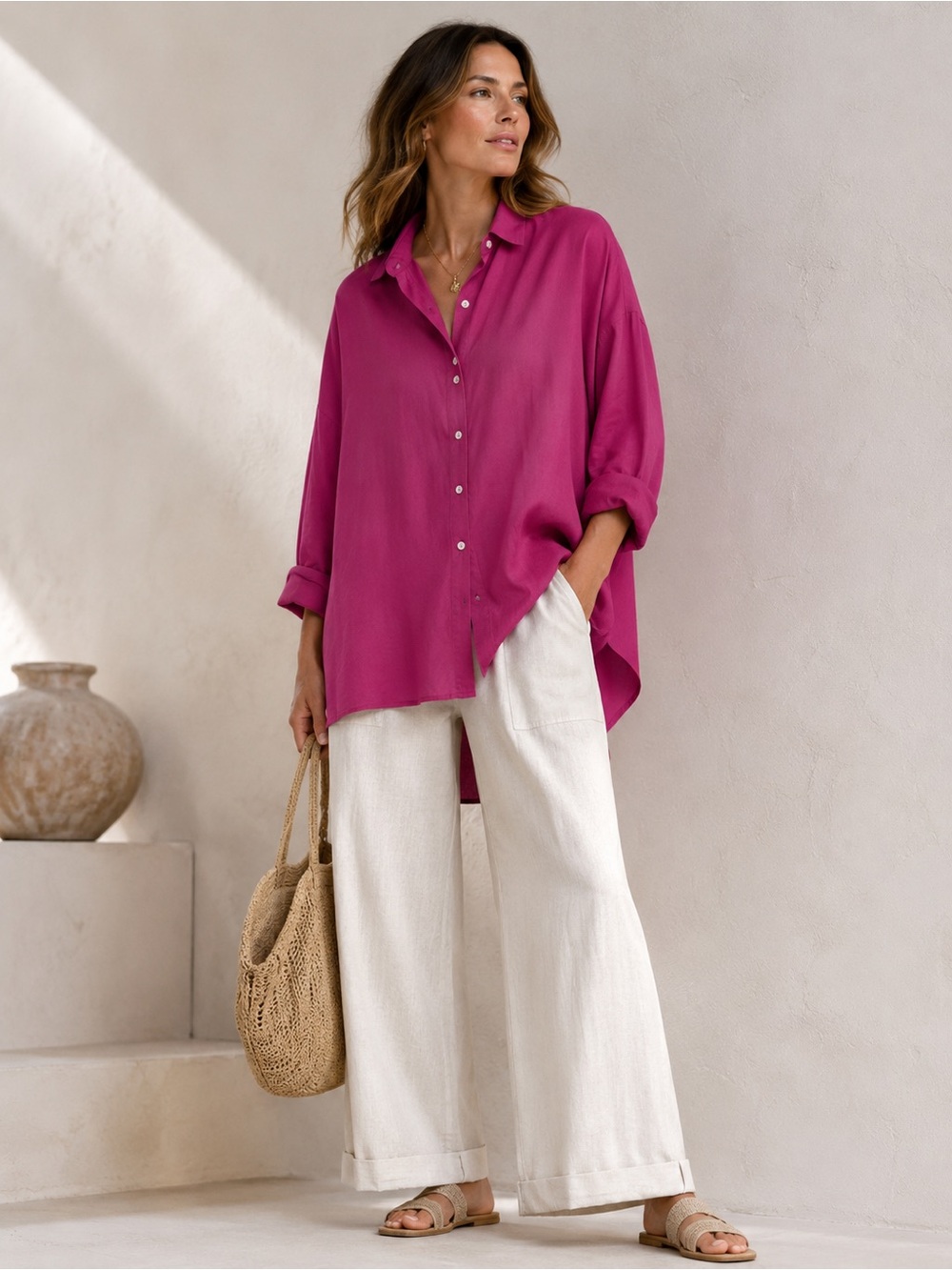 PAPINELLE OVERSIZED BLOUSE TOP LOUNGEWEAR SZ  XL